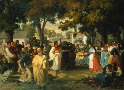 Belle of the Village is asked for a Dance by Janos Janko